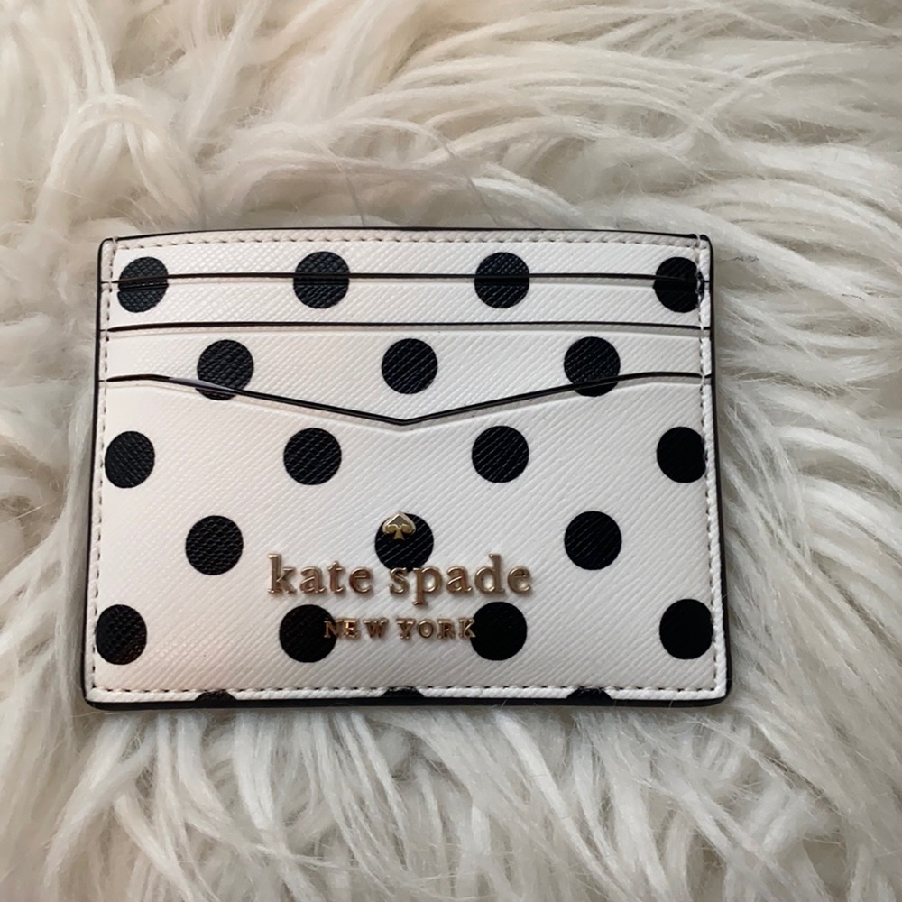 SOLD| Kate Spade Slim Polkadot Cardholder